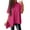 Hot Pink, variant on Womens Tops Crewneck Short Sleeve Sweater Causal Tunic Tops Lightweight Summer Sweaters for Women Black L