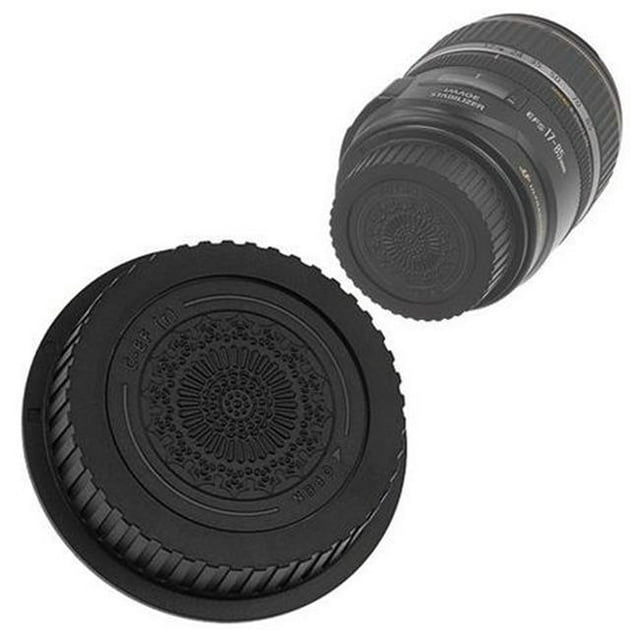 Fotodiox Cap-Rear-EOS-Black Designer Rear Lens Cap for All Canon EOS Lenses