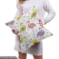 thumbnail image 5 of Ambesonne Flamingo Fabric by the Yard Upholstery, Retro Colorful Pattern, 1 Yard, Multicolor, 5 of 5