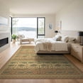 thumbnail image 3 of ODIKA Fish Terracotta Fishing Teal Motif Interlocking Bathroom Doormat Foldable Easy Care for Master Suite, California King, Under Bed, 3 of 7