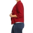 thumbnail image 3 of Women's Plus Size Women's Trendy Style Open Front Casual Blazer Jacket, 3 of 4