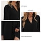 thumbnail image 5 of Fall Dress, Long Sleeve Puff Sleeves Women's V Neck Dress Soft Skin Friendly  For Parties For Fall For Work ANGGREK Negro L, 5 of 6