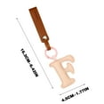 thumbnail image 3 of Fnochy Leather English Letter Keychain Hanger, Durable Leather Keychain Pendant, Personalized Bag Accessories, Lightweight Travel Keychain, Fashionable Gift Idea for All Occasions, 3 of 4