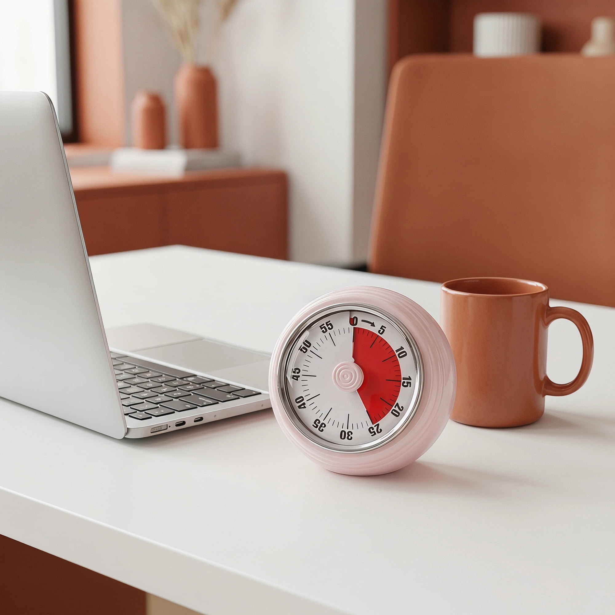 Unique Bargains Loud Alarm Magnetic Backing Timer for Cooking Pink