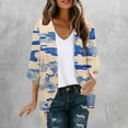 thumbnail image 5 of Hvyesh 3/4 Sleeve Cardigan for Women Open Front Dressy Casual Fall Draped Lightweight Cardigans Cover Up Shrugs, 5 of 5