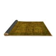 thumbnail image 2 of Ahgly Company Indoor Square Abstract Yellow Modern Area Rugs, 4' Square, 2 of 4