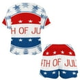 thumbnail image 3 of 4th of July Pajama Set for Women 2 Piece Sleepwear Loungewear Short Sleeve, 3 of 7
