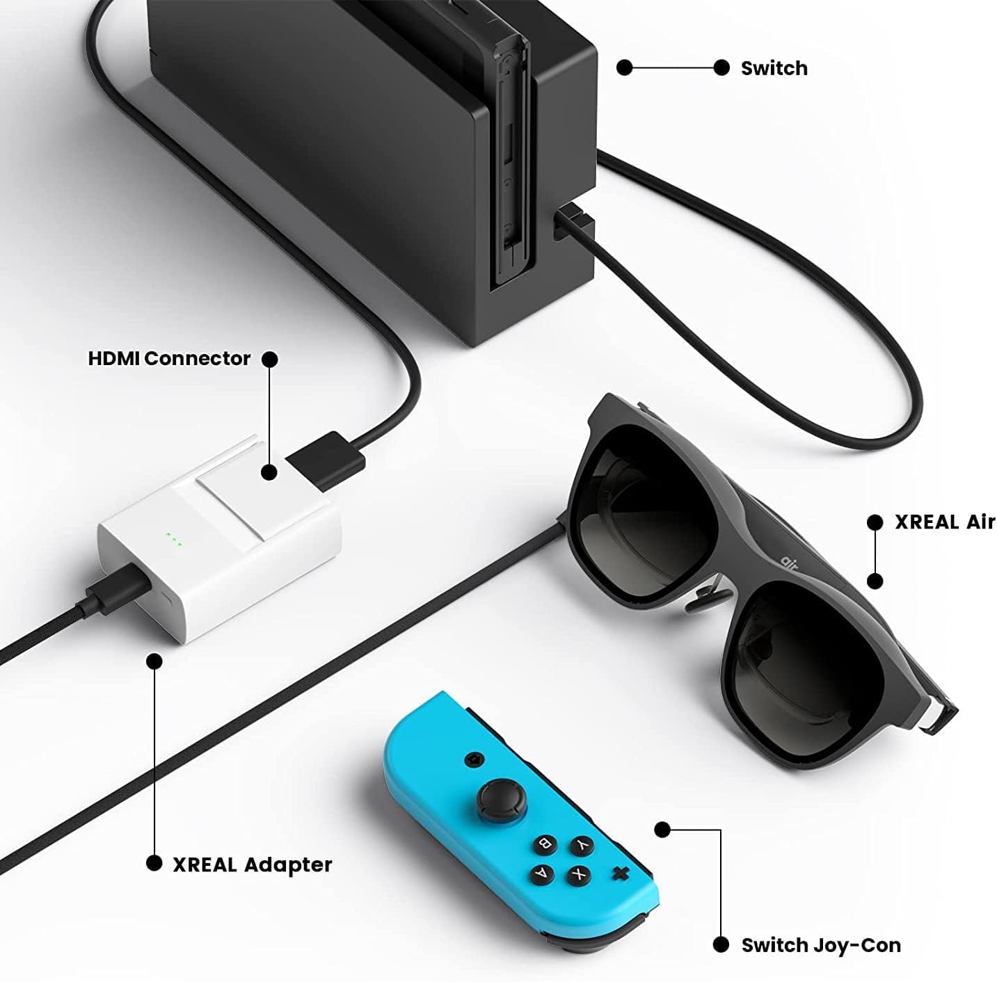 XREAL Air Adapter, iPhone Connector with Lightning to HDMI