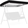 thumbnail image 1 of Auvent de Remplacement pour Balançoire d'Extérieur, Imperméable, Housse Supérieure Universelle pour Balançoire de Patio, pour Balançoire de Jardin, Noir, 1 of 9