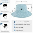 thumbnail image 6 of Wowstyle Denim Bucket Hat for Women Blue Jean Western Fisherman Hats Packable Outdoor Breathable Sun Hat Adjustable Wide Brim Bucket Hat, 6 of 7