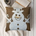 thumbnail image 3 of SHANXI Christmas Decorative Pillowcase Throw Pillow Cover, Farmhouse Merry Christmas for Sofa Bed Room Home Decor 18x18in, 3 of 5