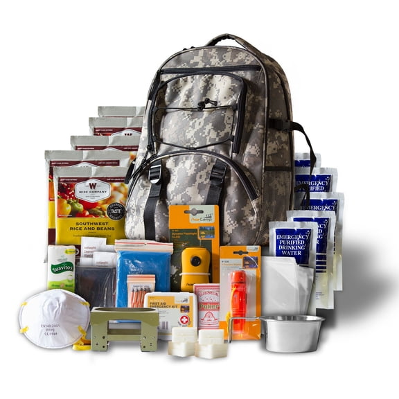 Wise Company 5-Day Survival Backpack (Food, Water, First Aid for 1 Person)