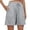 *Silver, variant on ClodeEU Women's Summer Elastic Waist Loose Fit Athletic Shorts ,Solid Color Casual Bottoms Black,Womens Plus XL