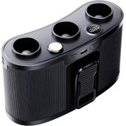 Wearable Waist Clip‑on Fan,9000mAh Rechargeable,5‑Speed,3 Air Outlets,LED Display,for Outdoor Work,Camping,Fishing（Black）