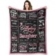 thumbnail image 1 of LHSHID Daughter Birthday Gifts Birthday Gifts Blankets for Daughter Happy Birthday Gifts for Daughter Adult from Mom Unique Daughter Birthday Gifts Ideas Throw Blanket 30"x40", 1 of 6