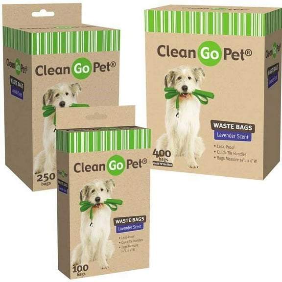 Clean Go Pet Lavender Scent Doggy Waste Bags 250 Ct