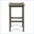 thumbnail image 4 of Balcony Bar Set 3-Piece with Bottom Shelf Table & 2 Stools, Slate Gray | Acacia Wood, 4 of 17