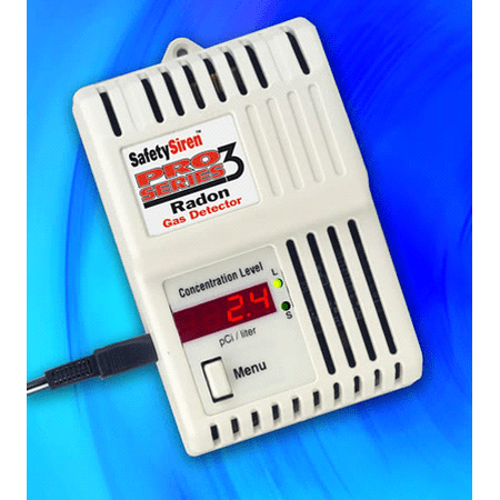 Safety Siren Pro-3 Radon Gas Detector Tester