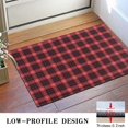 thumbnail image 3 of Red and Black Plaid Pattern Door Rugs,Washable Non Slip Door Mats Indoor,Decorative Door Mats,Entry Mat Indoor for Entrance,Bedroom,Kitchen,Bathroom,16"x24", 3 of 6