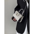 thumbnail image 4 of Luxury Design Chain Ladies Shoulder Bag Silver Color Female Small Messenger Bags Simple Patent Leather Ladies Clutch Handbags, 4 of 5