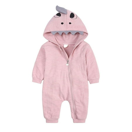 

Baby Onesie Infant Unisex Long Sleeve Flannel Hooded Newborn Boys Girls Outfits Jumpsuits Bodysuits Onesies