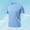 Light Blue, variant on Compression Shirt Men Qiggri Man Solid-Color Casual Sport Loose Short Sleeve Round-Neck Blouses Top Men Shirts Casual