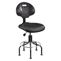 Bevco Polyurethane Task Chair, 24" to 29", No Arms, Black 7600-BLK