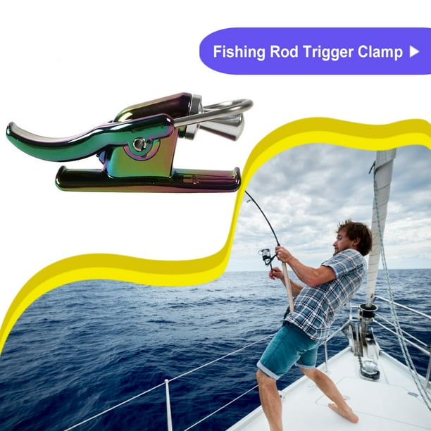 Fishing Rod Trigger Aid Surfing Fixed Spool Casting Portable Sea Fish Tackle  Equipment Accessories for Fishermen Colorful 