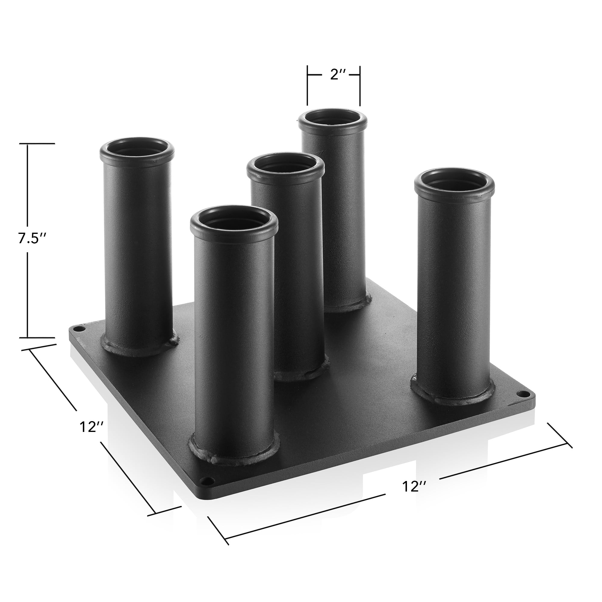 Philosophy Gym Vertical Barbell Holder - Classic 5 Bar Storage Stand for 2" Olympic Bars