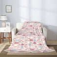 thumbnail image 2 of Disketp Poodle In Ballet Skirts Dancing Cozy Flannel Fleece Throw Blanket: Has a velvety texture for All Seasons - Perfect for Women, Men, & Kids"60"x50", 2 of 6