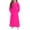 Hot Pink, variant on Girls Maxi Dress Long Sleeve Casual Round Neck Solid Dresses Holiday Dress with Pockets Pink 9 Years