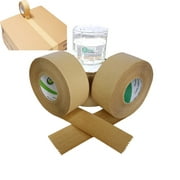Rhinoceros Reinforced Gummed Kraft Packing Tape 2.75 inch x 450 ft.Water Activated for Shipping, Sealing 1roll