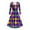 Multicolor, variant on Jjayotai 2025 Mardi Gras Midi Dress for Women, Blue Glitter Print Outfits, Oversized Carnival Mardi Gras Rhombus Dresses, Long Sleeve V Neck Costumes Multicolor XXL