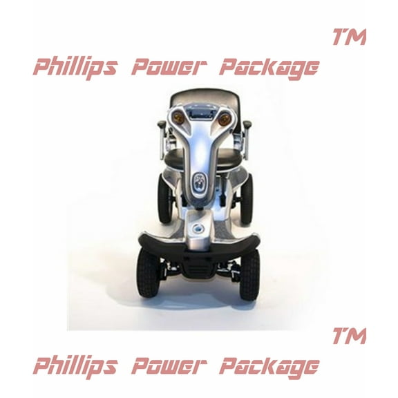 Tzora - Hummer XL Folding Scooter - 4-wheel - Silver - PHILLIPS POWER PACKAGE TM - $500 VALUE