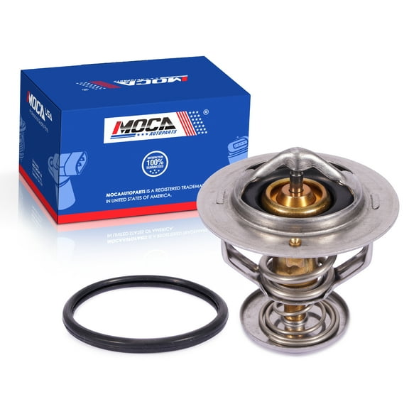 MOCA AUTOPARTS Thermostat Fit for 1999-2003 Ford E-350 Super Duty 7.3L& 2000-2003 Ford Excursion 7.3L & 2000-2003 Ford F650 F750 7.3L