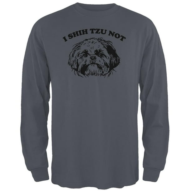 Old Glory - I Shih Tzu Not Mens Long Sleeve T Shirt Charcoal LG - Walmart.com - Walmart.com
