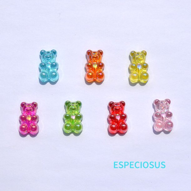 Colgante de acrílico multicolor de arcoíris, 18MM, accesorio de joyería