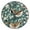 Black, variant on 9.84in Flowers and Birds PVC Canvas Wall and Table Clock with Canvas Texture, Black or Gold Hands