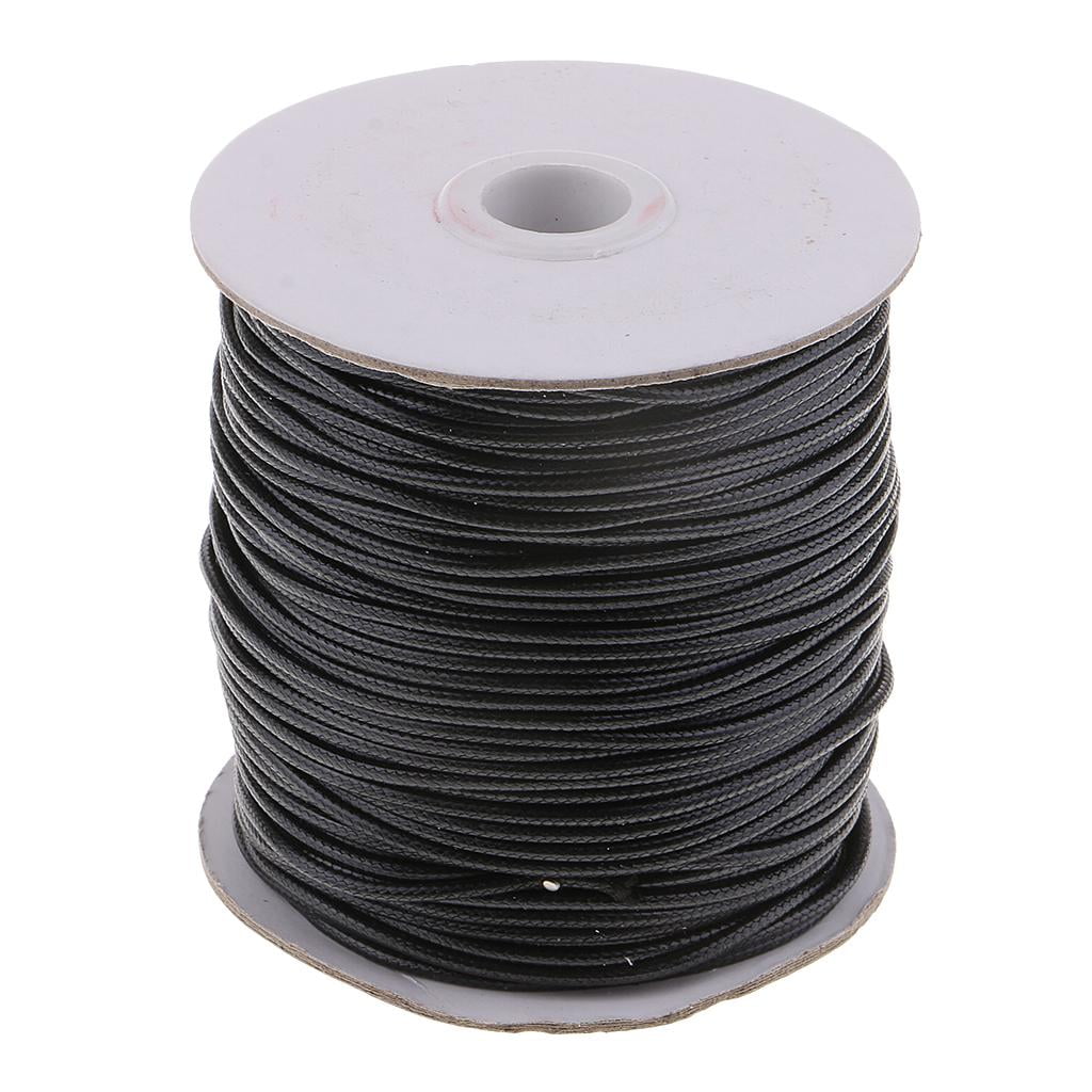 S SERENABLE 2pcs 2mm Waxed Cotton Cord Beading String DIY Jewelry Making Macrame Supplies