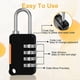 thumbnail image 2 of 2 Uds. Candado con Combinación de Números de 4 Dígitos, Candado Impermeable para Exteriores, Cerradura Codificada de Seguridad para Maletas y Equipaje, 2 of 7