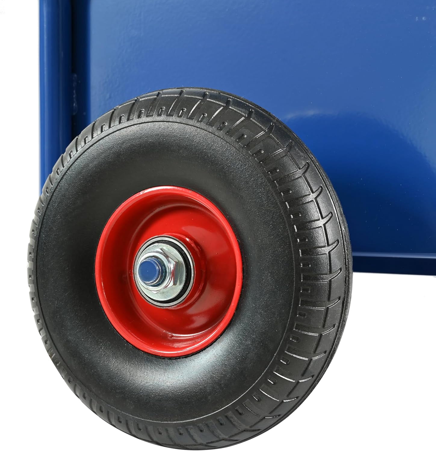 Heavy Duty Panel Dolly, All-Terrain Slab Dolly with 10" Solid Rubber Wheels and Handle, 1000LBS Load Capacity Panel Moving Cart for Drywall Sheet Heavy Appliance & Material Handling (Blue)