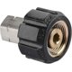 thumbnail image 1 of Pressure Washer Adapter, M22 to 1/4 Inch NPT Fitting, 5000 PSI, 1 of 3