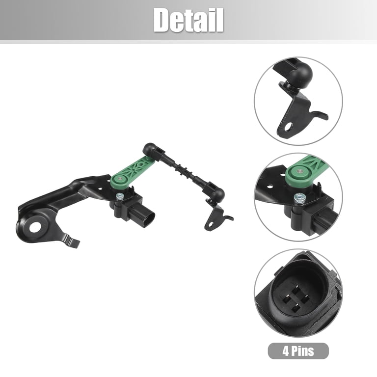 Motoforti Rear Left Air Suspension Height Sensor - Compatible With Audi A6/A7/A8/Q5/S6/S7 2012-2018, Part #4H0941309C