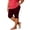 Wine, variant on Noric Women's Plus Size Workout Shorts Tummy Control Compression Scallop Hem Athletic Yoga Shorts for Summer