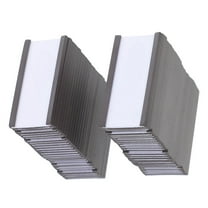 Homoyoyo Magnetic Label Holders 60 Set Black Rubber Magnets for Warehouse Organization and Office Use