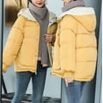 thumbnail image 2 of Lindreshi Puffer Jacket Womens Women Hooded Zippers Loose Long Sleeve Bomber Warm Blouse Coat Jackets, 2 of 5