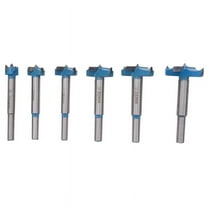 Forstner Drill Bit Set,15-40mm 6 Pcs Carbide Bits High Speed Steel Wood Tool