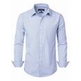 thumbnail image 5 of sogami Men's Plaid Shirt Casual Long Sleeve Button Down Shirt Regular Fit, 5 of 8