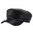 Black, variant on Women Extended Brim Beret Hat Flat Dome Faux Leather Newsboy Hat Outdoor Solid Color Leisure Hat Streetwear