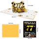 thumbnail image 3 of Tarjeta de cumpleaños Joycard 77th para mujeres y hombres con diseño desplegable en 3D, 3 of 7